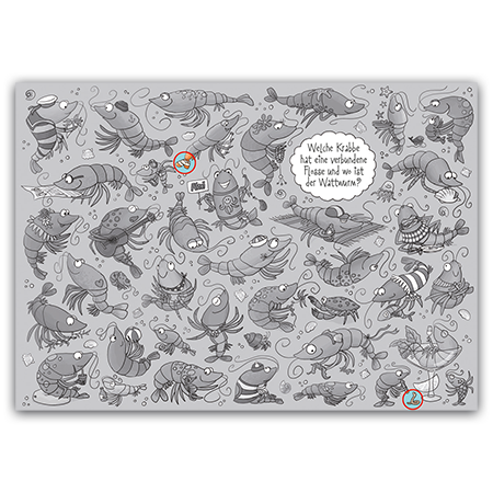 Postcard Welche Krabbe hat eine verbundene Flosse, Charis Bartsch
