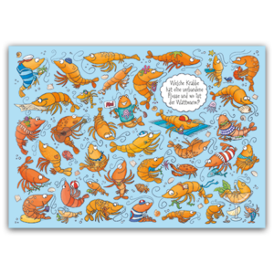 Postcard Welche Krabbe hat eine verbundene Flosse, Charis Bartsch