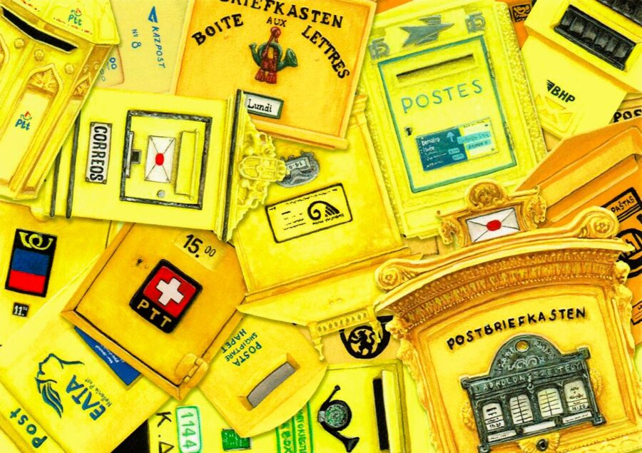 Yellow Postboxes