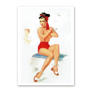 Postcard Retro Pin-Up, Tushita