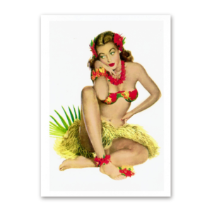 Postcard Retro Pin-Up, Tushita