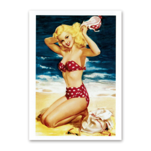 Postcard Retro Pin-Up, Tushita