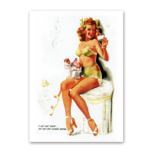 Postcard Retro Pin-Up, Tushita