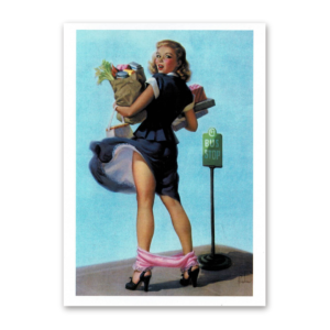 Postcard Retro Pin-Up, Tushita