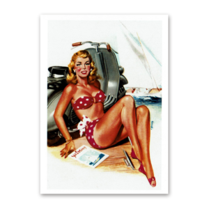 Postcard Retro Pin-Up, Tushita