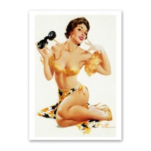 Postcard Retro Pin-Up, Tushita