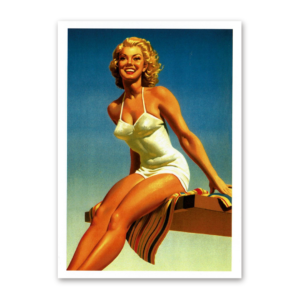 Postcard Retro Pin-Up, Tushita