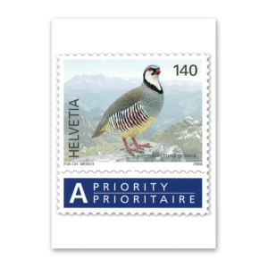 Postcard Animals on Swiss Postage Stamps