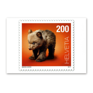 Postcard Animals on Swiss Postage Stamps