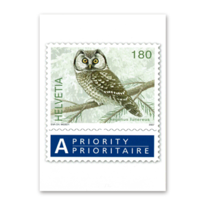 Postcard Animals on Swiss Postage Stamps