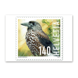 Postcard Animals on Swiss Postage Stamps