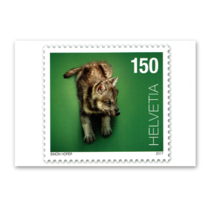 Postcard Animals on Swiss Postage Stamps