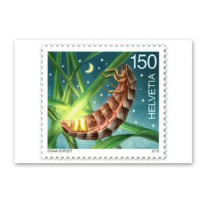 Postcard Animals on Swiss Postage Stamps