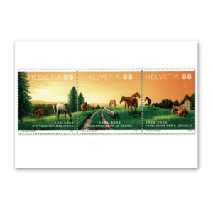 Postcard Animals on Swiss Postage Stamps