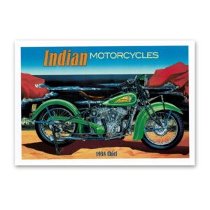 Postcard Retro Motorcycles, Tushita