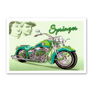 Postcard Retro Motorcycles, Tushita