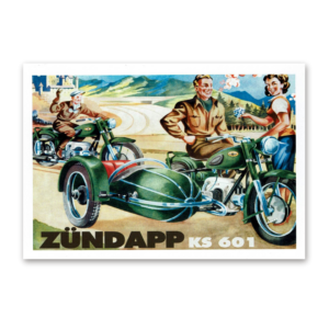 Postcard Retro Motorcycles, Tushita