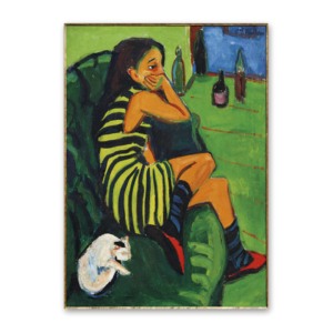 Postcard Artistin Marcella, Ernst Kirchner