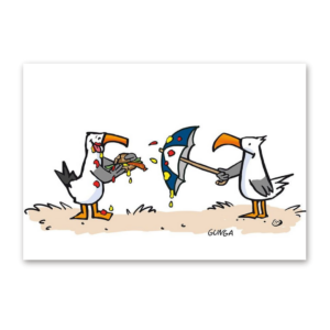 Postcard Kleckermöwen, Gernot Gunga