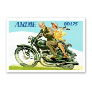 Postcard Retro Motorcycles, Tushita