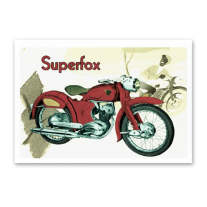 Postcard Retro Motorcycles, Tushita