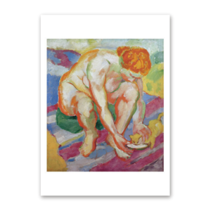 Postcard Akt mit Katze, Franz Marc