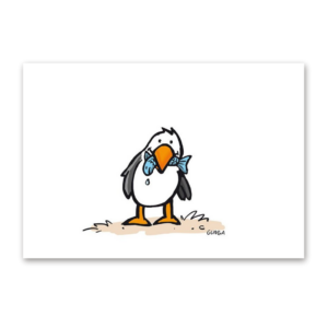 Postcard Feinschmeckermöwe, Gernot Gunga