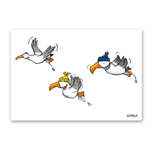 Postcard Möwenschiet, Gernot Gunga