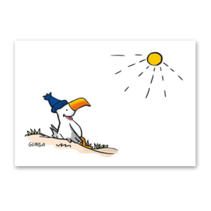 Postcard Strandmöwe, Gernot Gunga