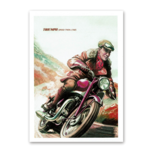 Postcard Retro Motorcycles, Tushita