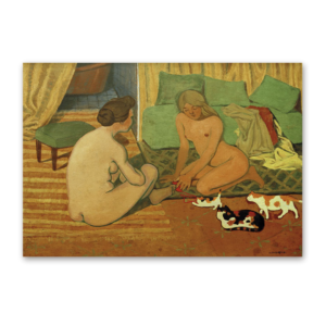 Postcard Frauen und Katzen, Felix Vallotton