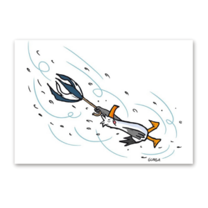 Postcard Wettermöwe, Gernot Gunga