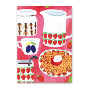 Postcard Waffle, Kehvola