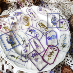 15 Stickers Bag, Vintage Lables Four Seasons