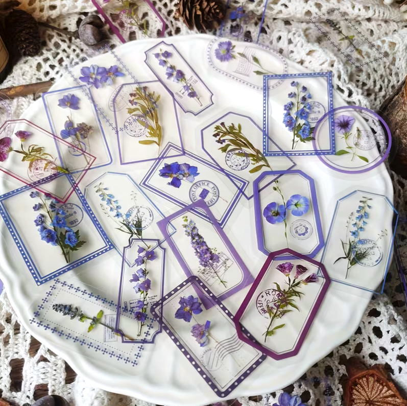 15 Stickers Bag, Vintage Lables Four Seasons