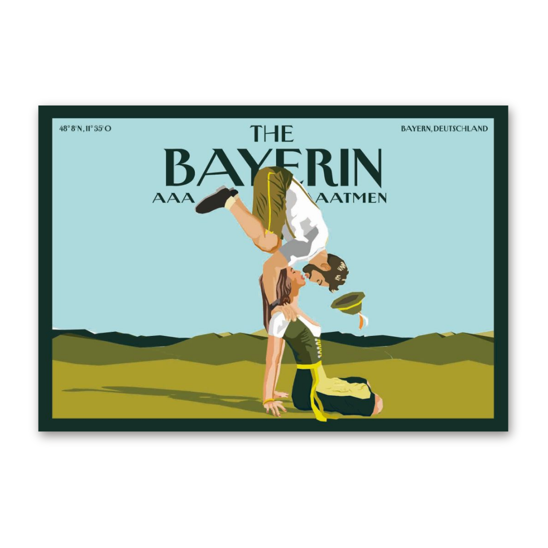 Postcard The Bayerin - Küssendes Paar, Cityproducts