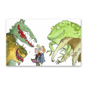 Postcard Dirty Beasts by Roald Dahl