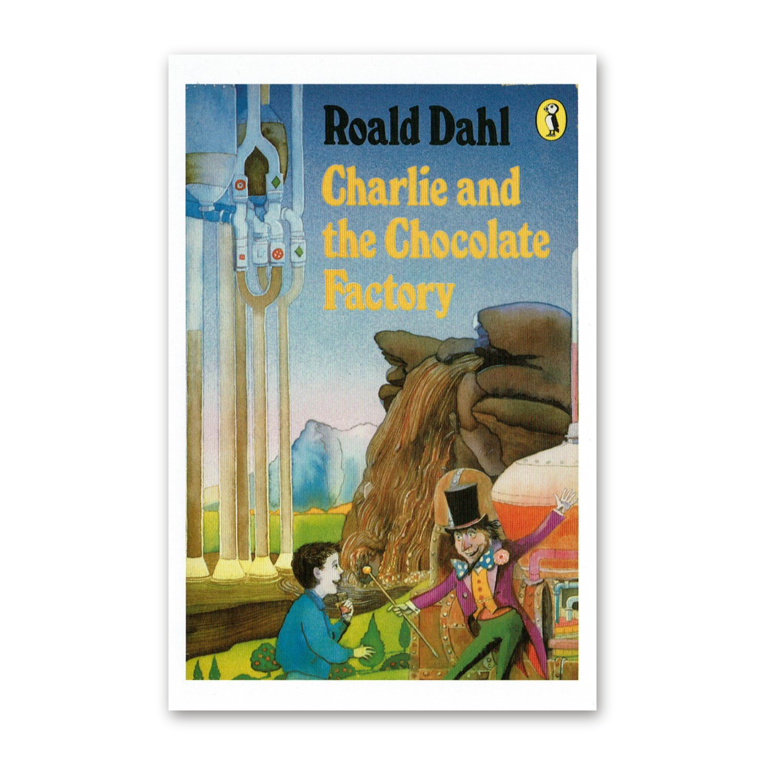 Postcard Charlie and the Chocolate Factory by Roald Dahl