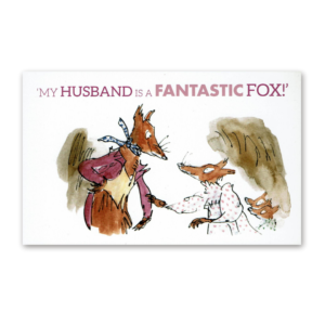 Postcard Fantastic Mr Fox by Roald Dahl