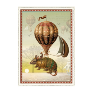 Postcard Im Ballon der Stille, N26 Edition Wundersam