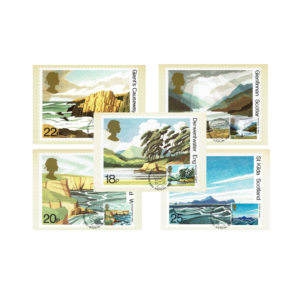 Set of 5 Maxicards, 1981 Royal Mail PHQ Cards No. 52 "National Trusts" 