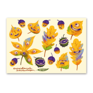 Waterproof Stickersheet Herbst, Superfreunde