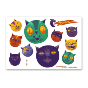 Waterproof Stickersheet MEOW, Superfreunde