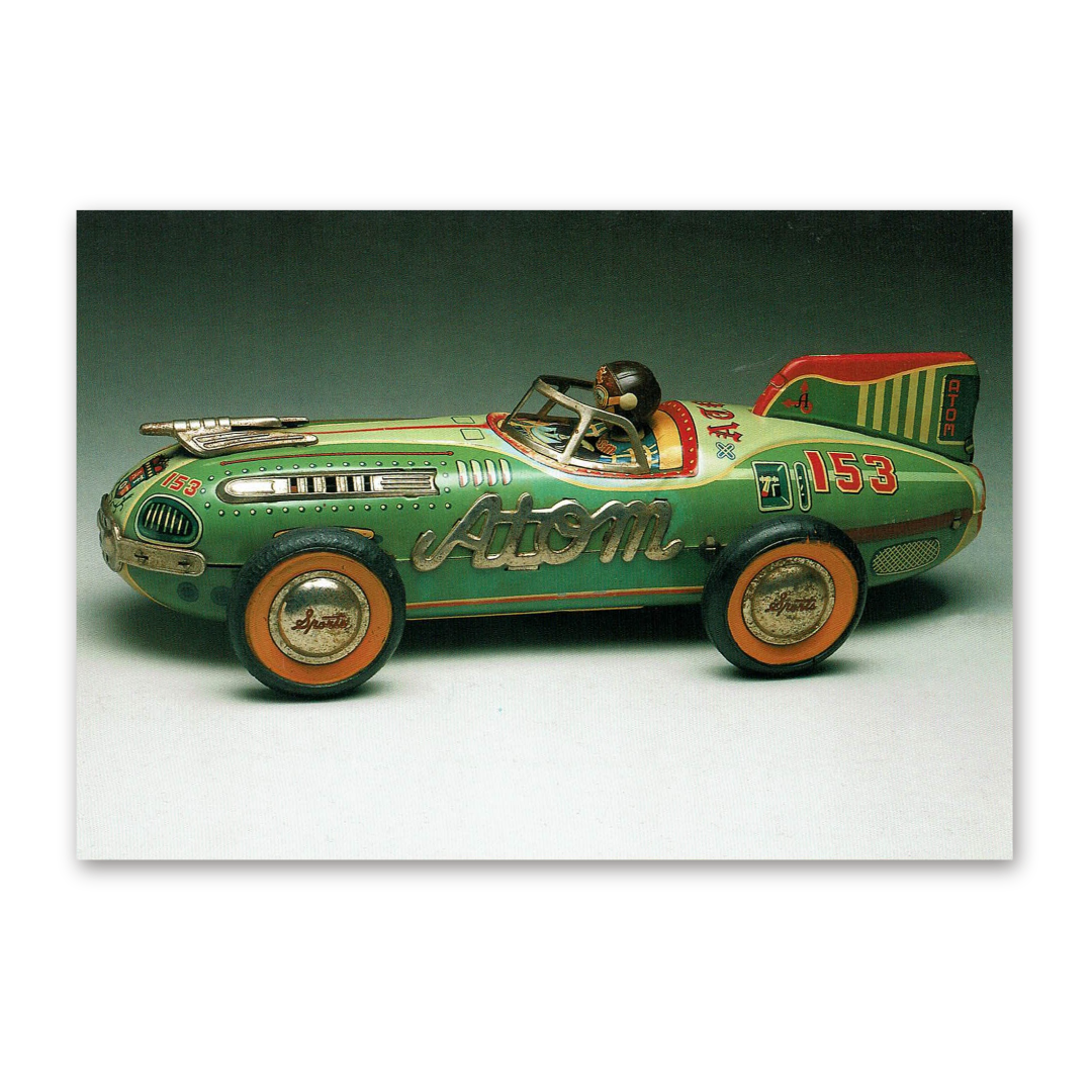 Postcard Atom Car, Tin Toys 1996