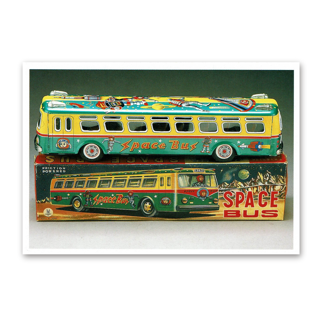 Postcard Space Bus, Tin Toys 1996