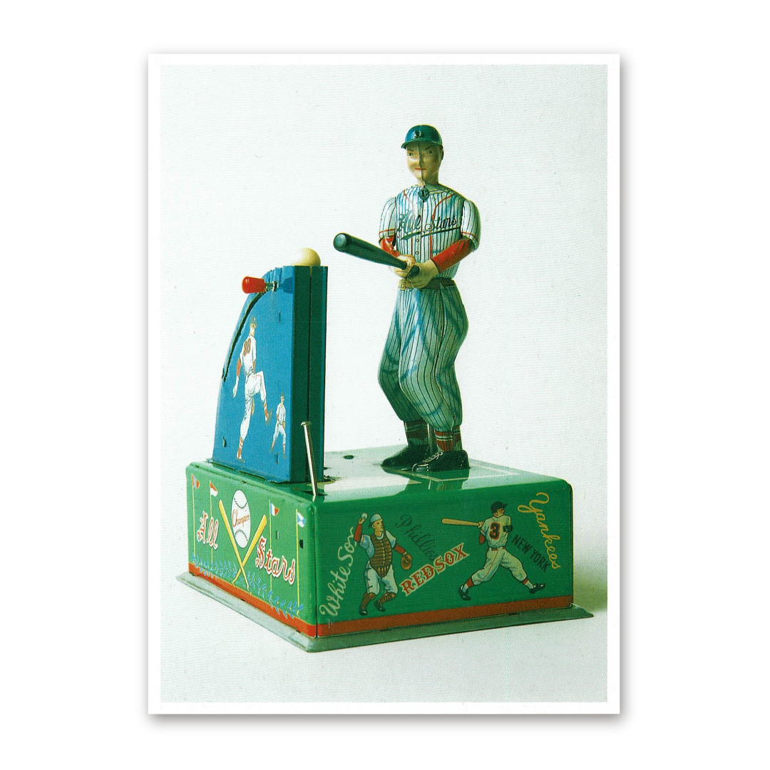 Postcard Baseball Player, Tin Toys 1996