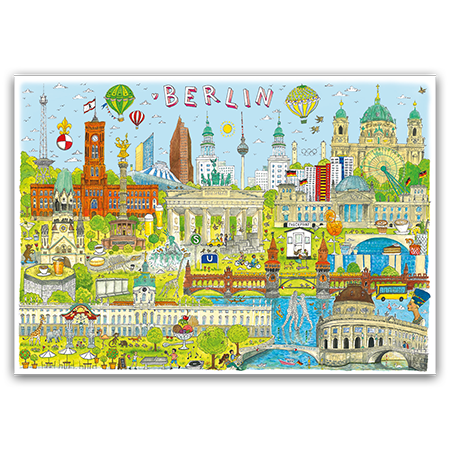 Postcard Wimmel Berlin, Jiska de Waard