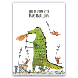Postcard Life is better with Marshmallows, Terry Runyan