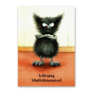 Postcard Muffelmonster, Franziska Harvey