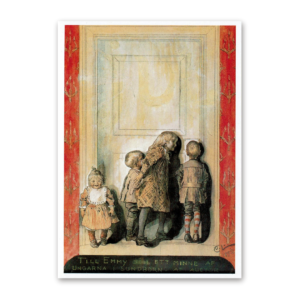 Postcard Christmas Eve Day, Carl Larsson 1993